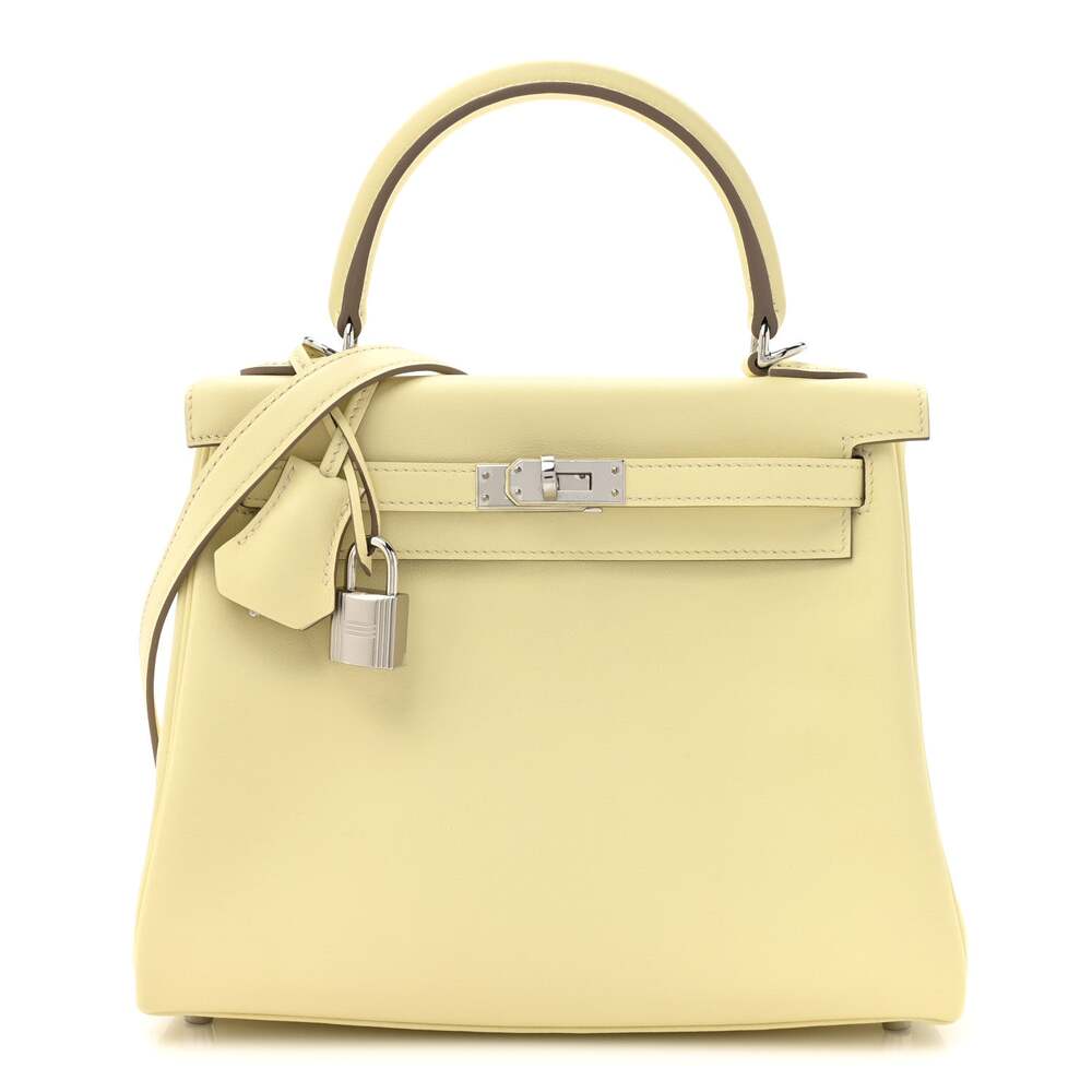 Hermes Swift Kelly Retourne 25 Jaune #264379H25B